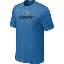 Nike Los Angeles Chargers Authentic Logo NFL T-Shirt - Light Blue