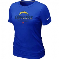 Nike Los Angeles Chargers Women's Critical Victory NFL T-Shirt - Blue