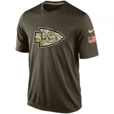NFL Men's Kansas City Chiefs Nike Olive Salute To Service KO Performance Dri-FIT T-Shirt