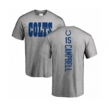 Football Indianapolis Colts #15 Parris Campbell Ash Backer T-Shirt
