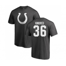Football Indianapolis Colts #36 Derrick Kindred Ash One Color T-Shirt