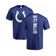Football Indianapolis Colts #37 Khari Willis Royal Blue Backer T-Shirt