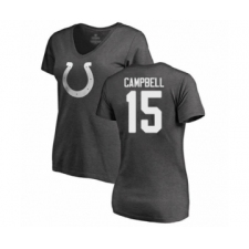 Football Women's Indianapolis Colts #15 Parris Campbell Ash One Color T-Shirt