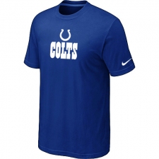 Nike Indianapolis Colts Authentic Logo NFL T-Shirt - Blue