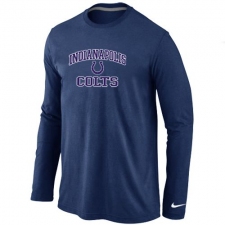 Nike Indianapolis Colts Heart & Soul Long Sleeve NFL T-Shirt - Dark Blue