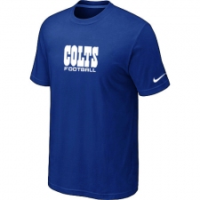 Nike Indianapolis Colts Sideline Legend Authentic Font Dri-FIT NFL T-Shirt - Blue