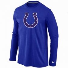 Nike Indianapolis Colts Team Logo Long Sleeve NFL T-Shirt - Blue
