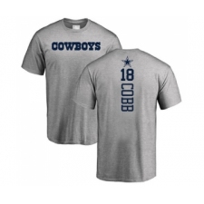 Football Dallas Cowboys #18 Randall Cobb Ash Backer T-Shirt