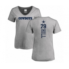 Football Dallas Cowboys #79 Trysten Hill Navy Blue Backer T-Shirt