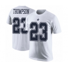 Football Men's Dallas Cowboys #23 Darian Thompson White Rush Pride Name & Number T-Shirt