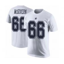 Football Men's Dallas Cowboys #66 Connor McGovern White Rush Pride Name & Number T-Shirt