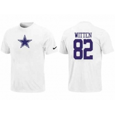 Nike Dallas Cowboys #82 Jason Witten Name & Number NFL T-Shirt - White