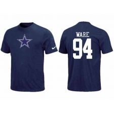 Nike Dallas Cowboys #94 DeMarcus Ware Name & Number NFL T-Shirt - Navy Blue