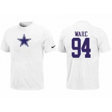 Nike Dallas Cowboys #94 DeMarcus Ware Name & Number NFL T-Shirt - White