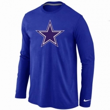 Nike Dallas Cowboys Team Logo Long Sleeve NFL T-Shirt - Blue