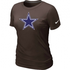 Nike Dallas Cowboys Women's Legend Logo Dri-FIT NFL T-Shirt - Brown