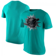 NFL Men's Miami Dolphins Nike Aqua Champion Drive Reflective T-Shirt