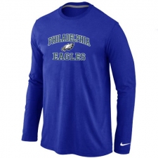 Nike Philadelphia Eagles Heart & Soul Long Sleeve NFL T-Shirt - Blue