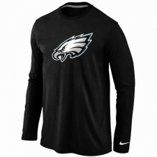 Nike Philadelphia Eagles Team Logo Long Sleeve NFL T-Shirt - Black