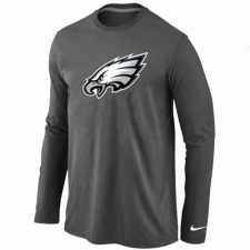 Nike Philadelphia Eagles Team Logo Long Sleeve NFL T-Shirt - Dark Grey