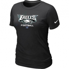 Nike Philadelphia Eagles Women's Critical Victory NFL T-Shirt - Black