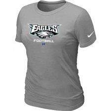 Nike Philadelphia Eagles Women's Critical Victory NFL T-Shirt - Light Grey