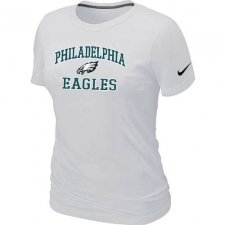 Nike Philadelphia Eagles Women's Heart & Soul NFL T-Shirt - White