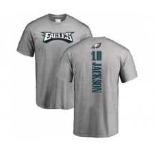 Philadelphia Eagles #10 DeSean Jackson Ash Backer T-Shirt