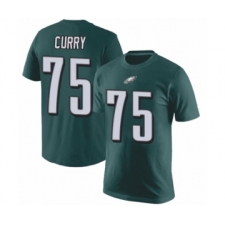 Philadelphia Eagles #75 Vinny Curry Green Rush Pride Name & Number T-Shirt