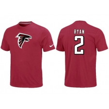Nike Atlanta Falcons #2 Matt Ryan Name & Number NFL T-Shirt - Red