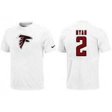 Nike Atlanta Falcons #2 Matt Ryan Name & Number NFL T-Shirt - White