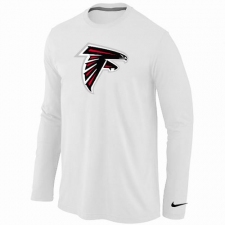 Nike Atlanta Falcons Team Logo Long Sleeve NFL T-Shirt - White