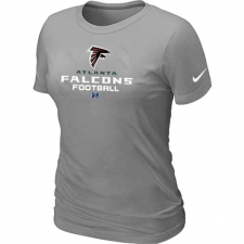 Nike Atlanta Falcons Women's Critical Victory NFL T-Shirt - Light Grey