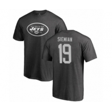 Football New York Jets #19 Trevor Siemian Ash One Color T-Shirt