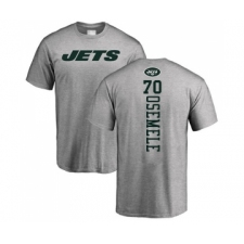 Football New York Jets #70 Kelechi Osemele Ash Backer T-Shirt
