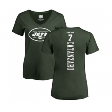 Football Women's New York Jets #7 Chandler Catanzaro Green Backer T-Shirt