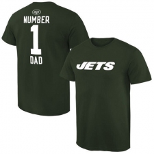 NFL Men's New York Jets Pro Line Green Number 1 Dad T-Shirt