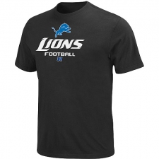 Detroit Lions Big & Tall Critical Victory NFL T-Shirt - Black
