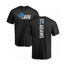 Football Detroit Lions #24 Andrew Adams Black Backer T-Shirt