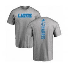 Football Detroit Lions #43 Will Harris Ash Backer T-Shirt