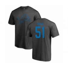Football Detroit Lions #51 Jahlani Tavai Ash One Color T-Shirt