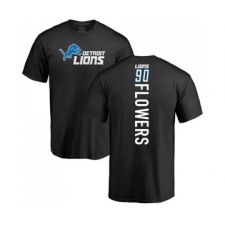 Football Detroit Lions #90 Trey Flowers Black Backer T-Shirt