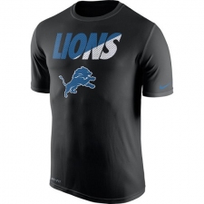 NFL Men's Detroit Lions Nike Black Legend Staff Practice Performance T-Shirt