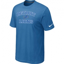 Nike Detroit Lions Heart & Soul NFL T-Shirt - Light Blue