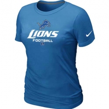 Nike Detroit Lions Women's Critical Victory NFL T-Shirt - Light Blue