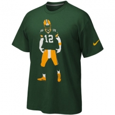 NFL Aaron Rodgers Green Bay Packers Nike Silhouette T-Shirt - Green