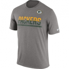 NFL Men's Green Bay Packers Nike Charcoal Team Practice Legend Performance T-Shirt
