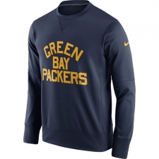 NFL Men's Green Bay Packers Nike Navy Circuit Alternate Sideline Performance Sweatshirt