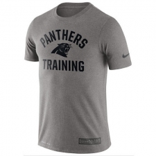 NFL Men's Carolina Panthers Nike Heathered Gray Training Performance T-Shirt