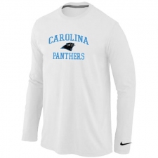 Nike Carolina Panthers Heart & Soul Long Sleeve NFL T-Shirt - White